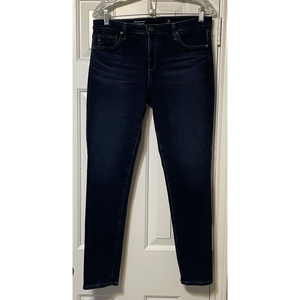 Adriano Goldschmied Women’s Legging Ankle Jeans 31R Dark Wash Super Skinny